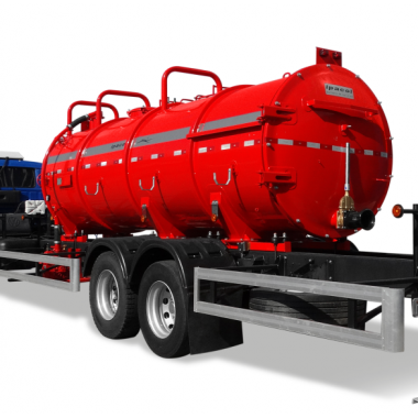 Distribuidor de Adubo Orgânico Líquido a Vácuo acoplado ao caminhão