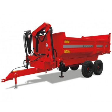 Carreta Forrageira Graneleira Com Guindaste